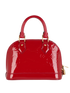 Alma BB, &pound;595, Handbags, Red, Patent Leather, Back view